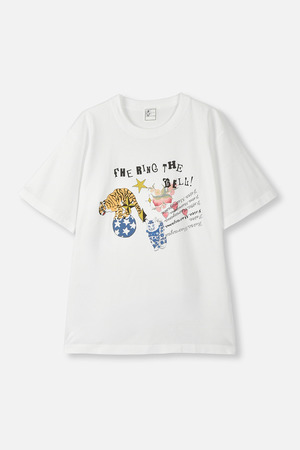 RING THE BELL Print Tシャツ