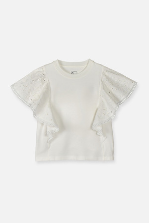 Ruffle Sleeve Tシャツ