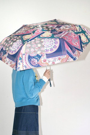 VINTAGE ROSE SCARF  print umbrella（折畳傘）
