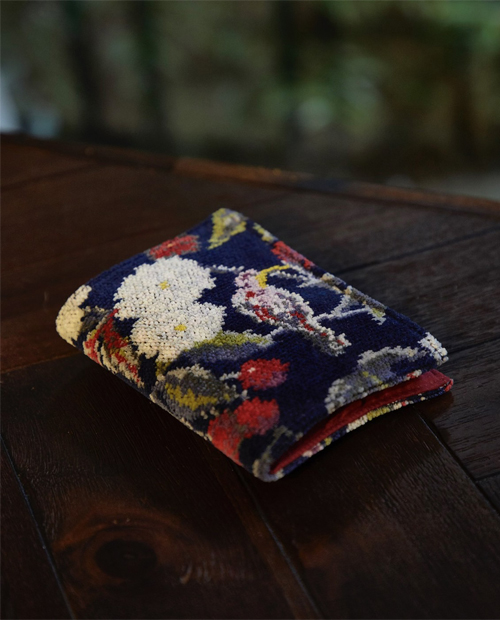 Botanical Cherry Mask Case  NAVY