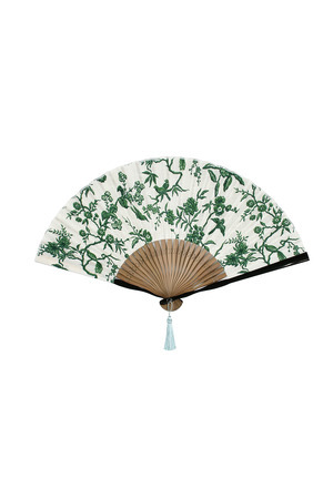 陶器小花扇子